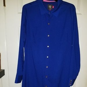 Vince Camuto Royal Blue Shirt Dress